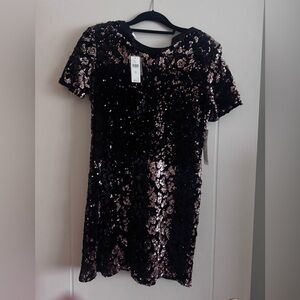 Anthropologie ANDI SEQUINED TEE DRESS